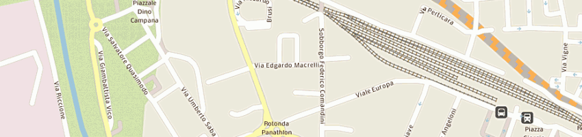 Mappa della impresa sm commerciale sas di romano merloni e c a CESENA