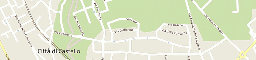Mappa della impresa lucaccioni gino a CITTA DI CASTELLO