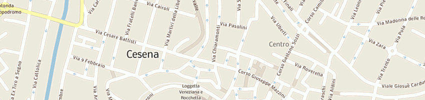 Mappa della impresa emporio del capello di bertozzi e e c (sas) a CESENA