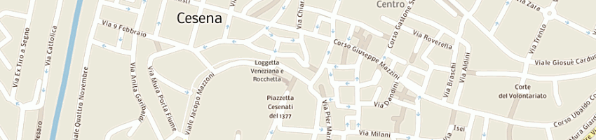 Mappa della impresa ristorante tre papi a CESENA