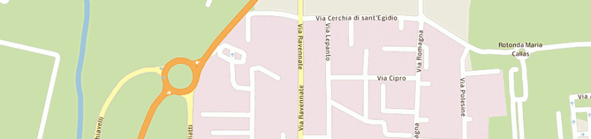 Mappa della impresa bar esagono a CESENA