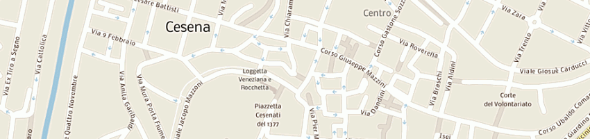 Mappa della impresa trattoria la grotta di governato mauro e c (snc) a CESENA