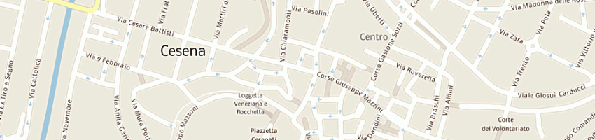Mappa della impresa a e p company sassi rosa fortunati e c a CESENA