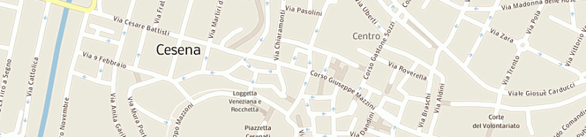 Mappa della impresa francia cesare a CESENA