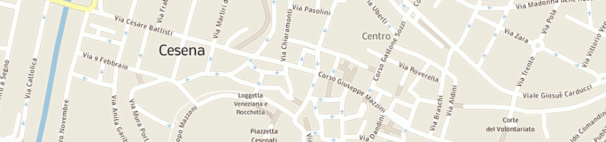 Mappa della impresa cs moda sas di sbrighi monica a CESENA