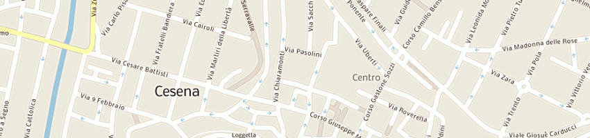 Mappa della impresa carifano-cassa di risparmio di fano spa a CESENA