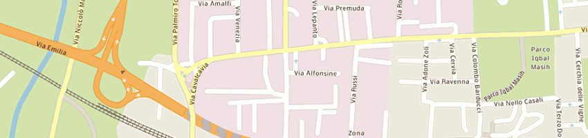 Mappa della impresa parrucchiera alessandri milena e c snc a CESENA