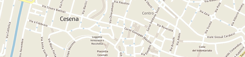 Mappa della impresa ga gestione abbigliamento di mambelli domenico e c (sas) a CESENA