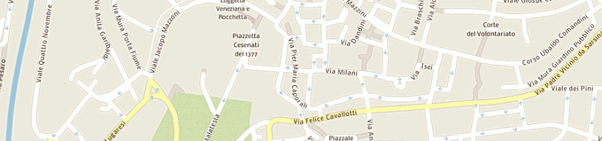 Mappa della impresa partito della rifondazione comunista a CESENA