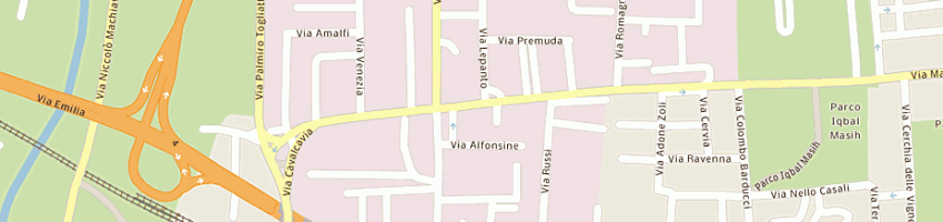 Mappa della impresa faberi fabio a CESENA