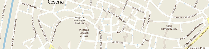 Mappa della impresa paganelli roberta (sas) a CESENA