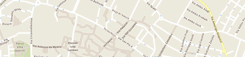 Mappa della impresa ferrieri s caburazzi r a VENEZIA
