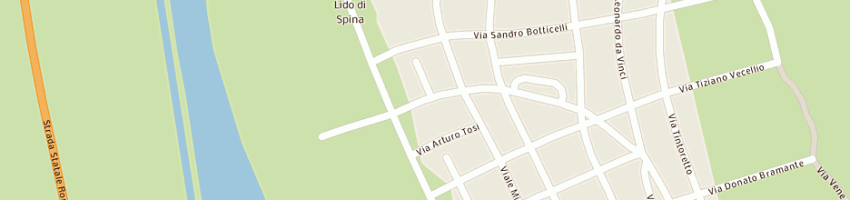 Mappa della impresa consorzio vivi spina a COMACCHIO