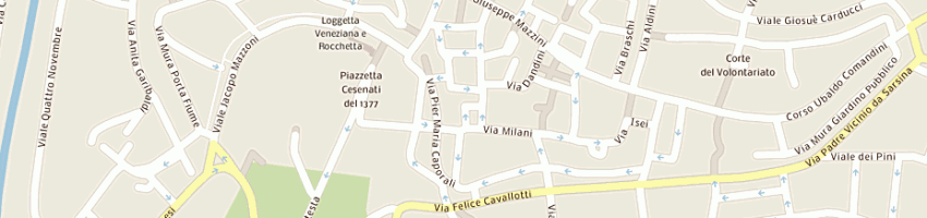 Mappa della impresa raggi cinzia a CESENA