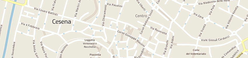 Mappa della impresa solo affitti di spronelli vicini silvia e c snc a CESENA