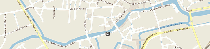 Mappa della impresa societa' canottieri sile a TREVISO