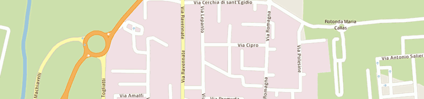 Mappa della impresa tecno print snc di mambelli marco e c a CESENA