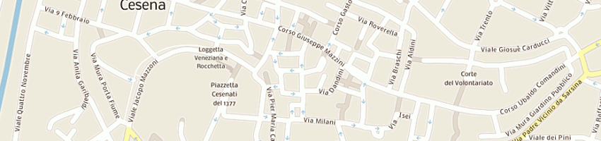Mappa della impresa blue shop di macori gianluca a CESENA