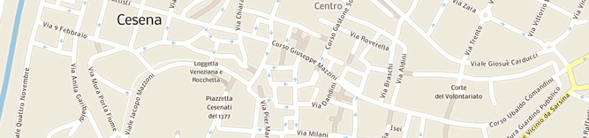 Mappa della impresa saponieri giovanni a CESENA
