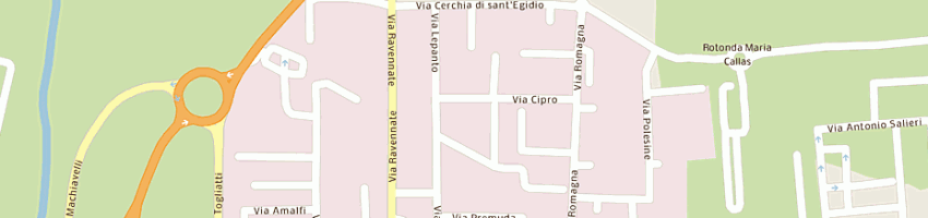 Mappa della impresa germina - spa a CESENA