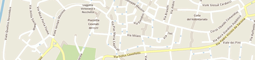 Mappa della impresa lord byron srl a CESENA