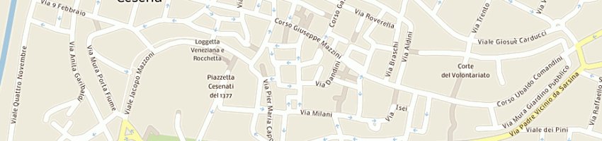 Mappa della impresa macellaria orocarni di massaro f e e c snc a CESENA