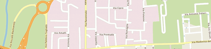 Mappa della impresa lucchi giovannino e c (snc) a CESENA