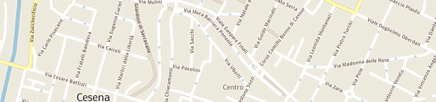 Mappa della impresa i capelli di amadori monica e c sas a CESENA