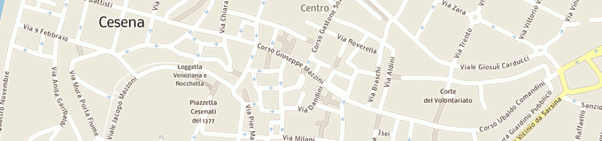Mappa della impresa guerrini maraldi cte guglielmo e demetrio a CESENA