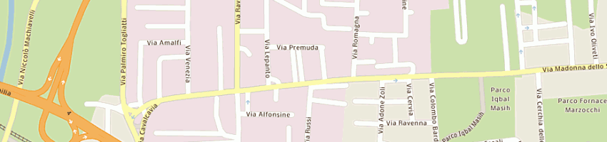 Mappa della impresa ditta venturi di bruno e giorgio e c (snc) a CESENA