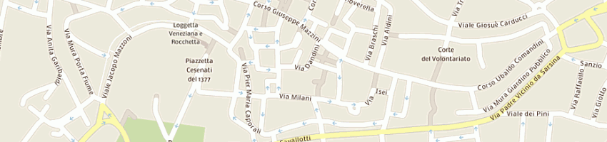 Mappa della impresa centro sociale croce verde a CESENA
