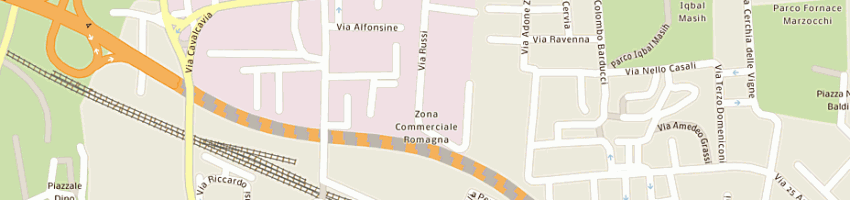 Mappa della impresa agrifrut romagna societa' agricola cooperativa a CESENA