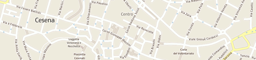 Mappa della impresa caffe' del corso a CESENA