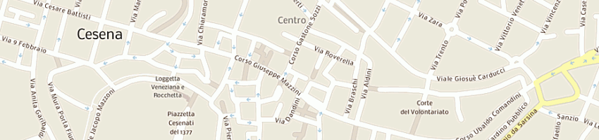 Mappa della impresa libreria bettini (snc) a CESENA