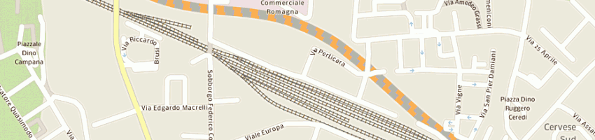 Mappa della impresa ima service di gori paola e c sas a CESENA
