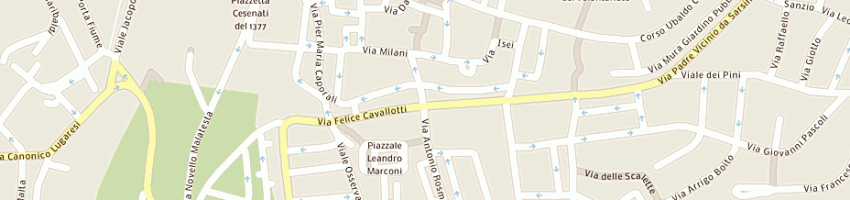 Mappa della impresa bar caffe' cristina a CESENA