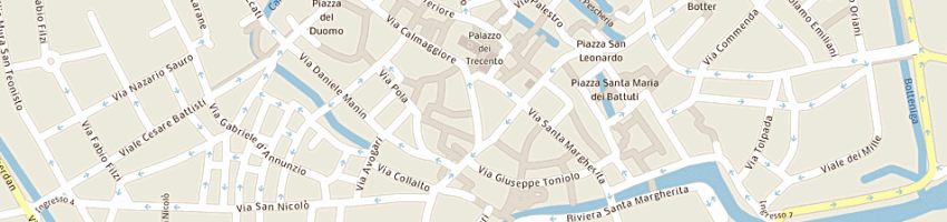 Mappa della impresa dolci cose laner giovanni di favretto rosetta a TREVISO
