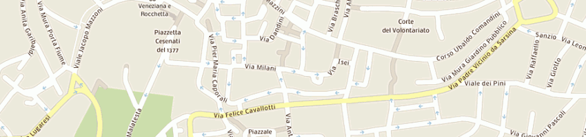 Mappa della impresa alfa trading (srl) a CESENA