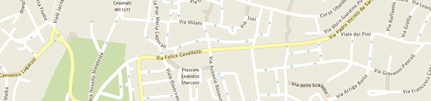 Mappa della impresa rossi agostino a CESENA