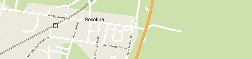 Mappa della impresa vetra srl a ROSOLINA