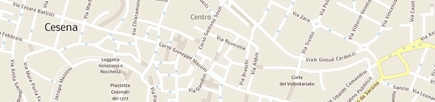 Mappa della impresa bar fermoposta caffe' a CESENA