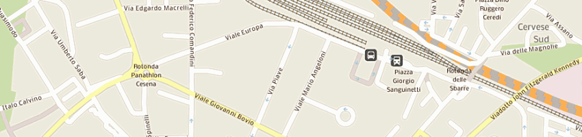Mappa della impresa zavagli sas di ricci maria grazia a CESENA