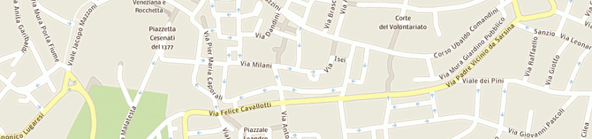Mappa della impresa caldara ennio visure ipocatastali studio a CESENA