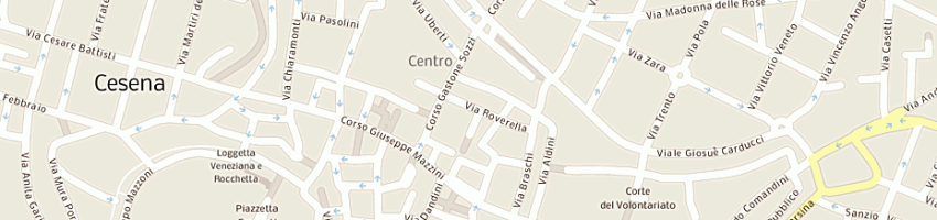 Mappa della impresa unicredit banca spa a CESENA