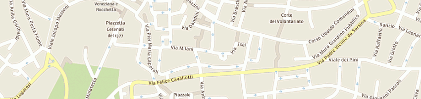 Mappa della impresa ninfea snc a CESENA