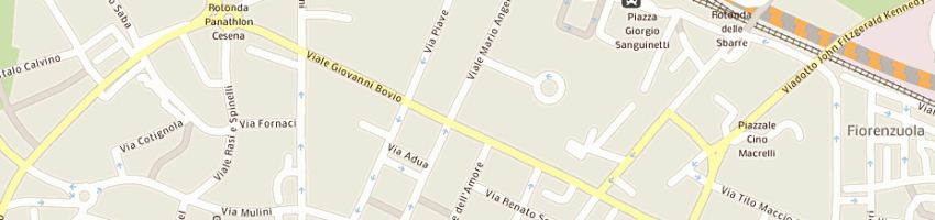 Mappa della impresa ti nova srl a CESENA