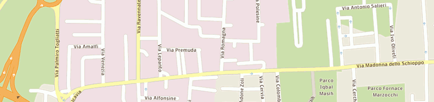 Mappa della impresa eme sas di santini paolo e c a CESENA