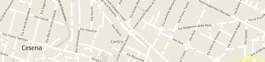 Mappa della impresa caffe' barriera cavour di baldazzi marino e c (snc) a CESENA
