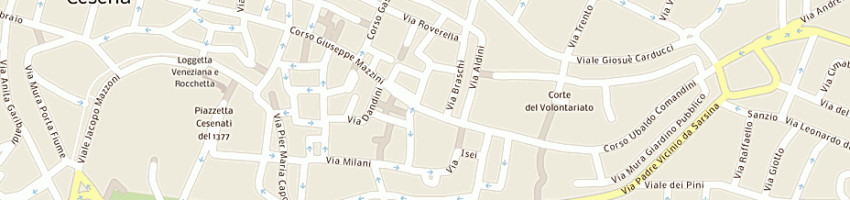 Mappa della impresa profumeria pierrot a CESENA