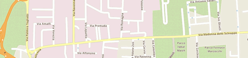 Mappa della impresa pneus gommaria di gturci e c (sas) a CESENA